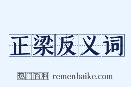 正梁反义词是什么意思的图片